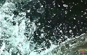 Brooke Banner's boy fucks her outdoor and cum on her big boobs