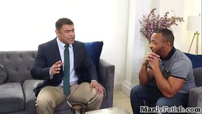 Rimming IR hunk barebacked by black lover after cocksucking