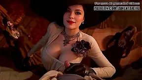 Lady Dimitrescu Cosplay Teases JERKS YOU OFF - Resident Evil POV