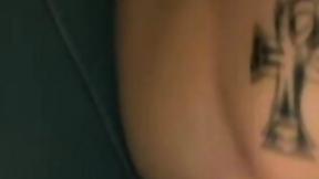 ”Dirty guy Justin oozed cum after wanking his long hard prick in the bathroom”