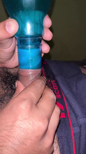 Boy sex using Water Bottle