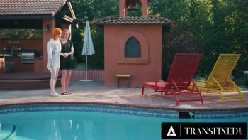 TRANSFIXED - 2 Ginger Transgenders Fuck Cis Woman Kenzie Anne