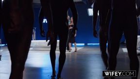 WIFEY Insatiable Hotwife LorReign Can't Stop Squirting In 6 BBC Gangbang While Hubby Films