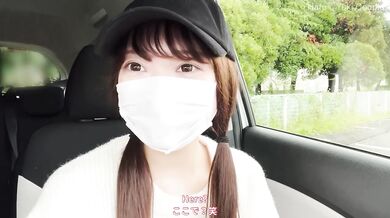 【素人】現役女子大生とびっこ屋外変態プレイからのカーSEX大量中出し /素人カップル/美少女/色白美乳/中出し/フル動画(60分)/일본여대생과질내사정섹스