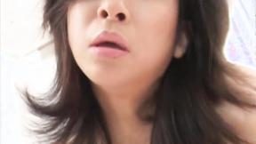 ”Big Boobed fucking asian MILF babe jerks meat”