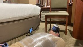 SD Foot Domination - Tasting - After coming back from her second run Scarlett Kage finally takes the tape off the footsubs mouth to have him taste her stinky dirty feet