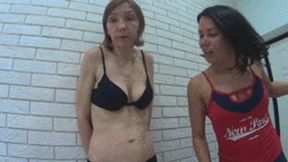 Cruelly punches in tits and belly very deep(TP)