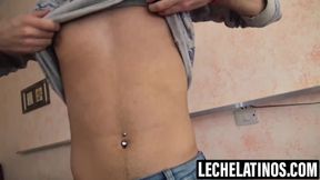 LecheLatinos.com - Curious Benja rides my cock and lets me drill his hole