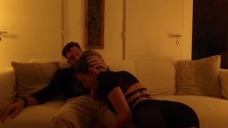 Intense romantic couple sex with french slut