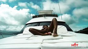 ”MyHotVids - Island Bitch Gets Double penetration’d on a Boat”