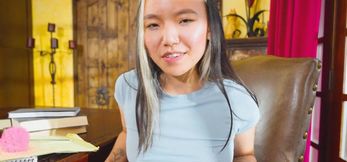 Study Session Turns Steamy: Asia Lee’s Oral Exam