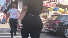 Thick Bubble Booty Ebony Milf in Spandex
