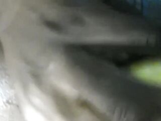 LARGE BUTT TGIRL ANAL SCREW WITH A MELLOW BANANA