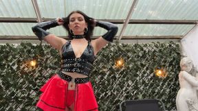 Goddes Latex teasing smoking POV