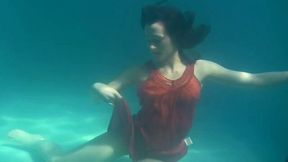 Adorable and naughty Russian babe is a mermaid underwater