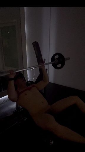 Jerking off on My Bench