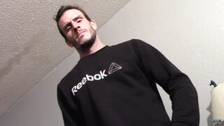 Eager gay slut pumping his hard cock