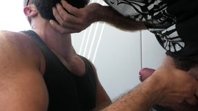 Playing with Pierced Uncut Cock