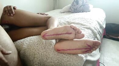 Korean Avatar Sideways POV Ebony Feet Toes Fetish Sensual Bedroom Amateur Big Dick Parody