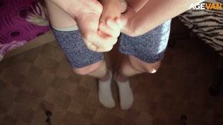 handjob uncut cock and cum in hand ( onlyfans - @handjobmen )