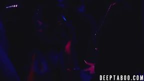 Maya Kendrick and Steve Holmes get naughty at a wild party