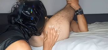 la langue de ma chienne sur mon cul