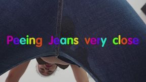 Peeing jeans very close - Sloan