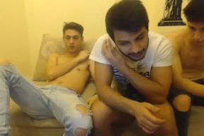 3 queer Romanian guys engulf Each Other,smutty anuss