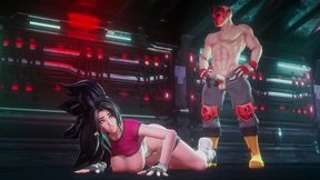 Rough 3D Cyberpunk Eroge With Big-Titted Anime Chick In Hardcore Action