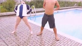 Caught Up With Her Advisor at Swim Club - Airi's Unstoppable Encounter Story