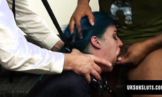 UKSubSluts.com - Alexxa Vice's inked slut torment by master and BBC stud