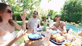 REALITY DUDES - Stepson Benjamin Blue Gets Naughty At The Barbecue And Sucks Stepdad