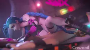 Jinx Enthusiastically Rides a Big Cock With Her Cute Tits Out