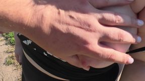 Outdoor Tits and Short Cock Sucking
