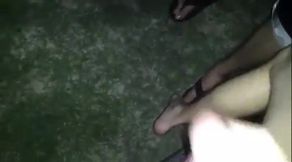 Stranger gets HandJob outside at Rest Stop & Cums Hard!