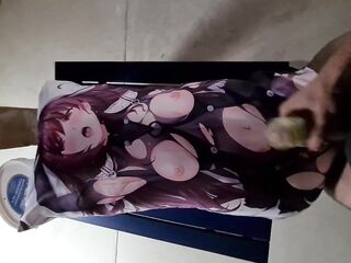 fucking my dakimakura in the public attic
