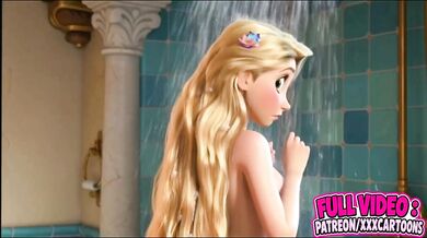 Blonde Rapunzel Cosplay Roleplay With Flynn Rider Couple Parody Romance