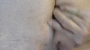 feeding an extra large anal bead wand deep into my tight ass