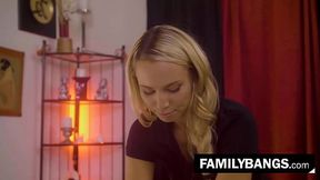 FamilyBangs.com ⭐ Passionate Sex Massage with Brother'_s Girlfriend, Aidra Fox, Naomi Swan