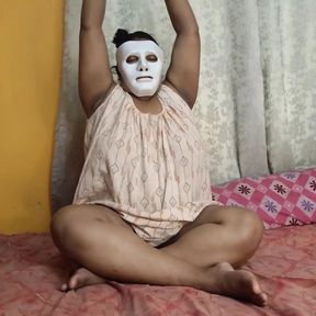 Sexy Indian Babe Doing Yoga Herself in Panty so Hot.