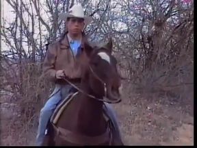 Sexy man sucks cock and gets his ass fucked in the hay before jerking off