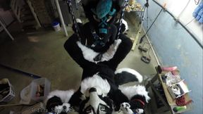 Murrsuiter gets pegged hard by a dominatrix in a swing