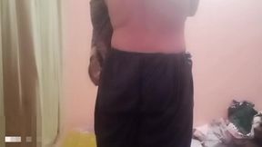 Pussy Stepsister beautiful chocolate body come bloo DC setup with Stepbrother