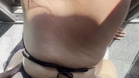 *VIEWS ON VIEWS ON VIEWS* pawg CHLOE BLACC taking huge BBC backshots on the balcony and loving it!