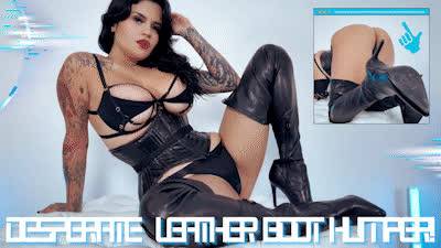 Desperate Leather Boot Humper Ft Miss Roper