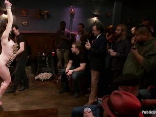 Bewitching Jessi Palmer Is Suspended by Just Her Pigtails and Ankles and Screwed