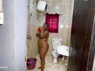 I caught my gateman peeping at me during the time that bathing and said him to screw me