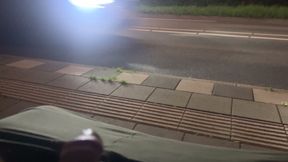 Playing penis at the bus stop