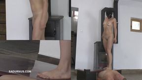 Subgirl orgasms with cbt box on plexiglass PP B wmv