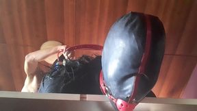 17 minutes of hogtied extreme blowjob and deepthroat with massive oral creampie